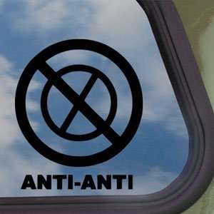  Anti Anti Black Decal Truck Bumper Window Vinyl Sticker 