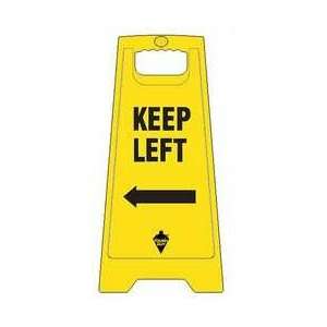 Tough Guy 6DMG5 Floor Sign, Yellow, 24 In., 2 Sided  