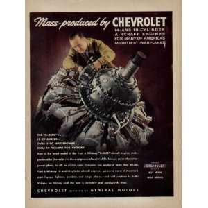 Mass produced by Chevrolet 14 and 18 cylinder aircraft engines for 