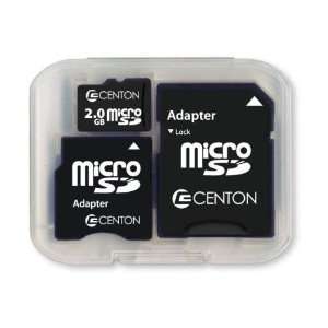  Centon 2GBRSD3 1 3 in 1 2GB Micro SD Flash Memory Card 