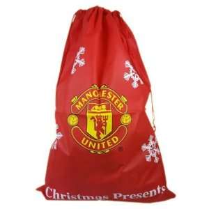 Manchester Man United Fc Football Club Christmas Present Santa Sack 