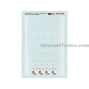  Microscale N Scale Traction Decal Set   Central California 