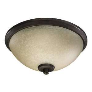   Toasted Sienna Alton Three Light Flush Mount Ceiling Fixture from the