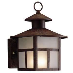 Lowery Creek Collection Outdoor Lighting Rust Patina Finish with Fros