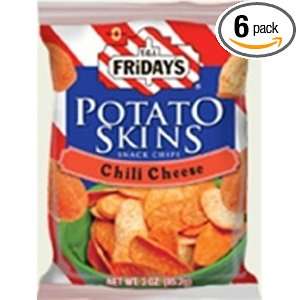 Poore Brothers Tgif Potato Skins Chili Cheese Flavor, 3 Ounces (Pack 