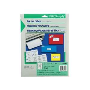   Labels, 1 x 2.625 Inches, White, Box of 750 (30580)