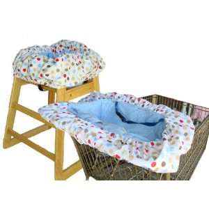  Cocoa Sky Dot Shopping Cart / High Chair Cover Baby