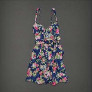  Abercrombie & Fitch Womens Dress Navy Floral Everything 