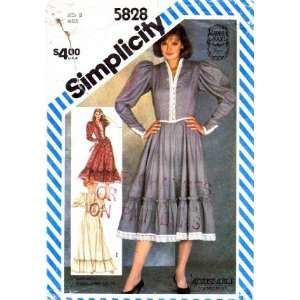 Simplicity 5828 Sewing Pattern Gunne Sax Dress Size 8 