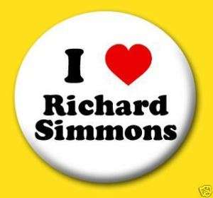 Love Richard Simmons Funny Punk 1 Pin Button Badge  