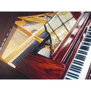  Denard Stalling   Piano Canvas Giclee
