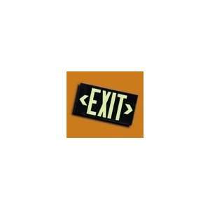 Exit Sign   Ultra Glow EXIT Signs, Letter Case Style, Single Face w 