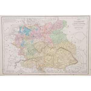  Delamarche Map of Austria and Germany (1858) Office 