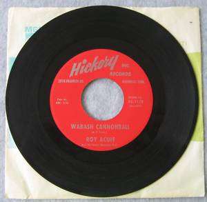ROY ACUFF Hickory 45 1178 Wabash Cannonball Old Age  