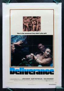 DELIVERANCE * ORIGINAL MOVIE POSTER 1972 LINEN BACKED  