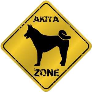  New  Akita Zone   Old / Vintage  Crossing Sign Dog