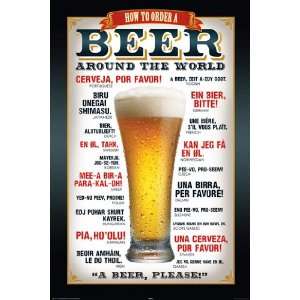  Beer Please  How to order A Beer PAPER POSTER measures 