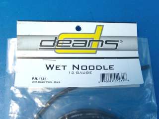Wet Noodle 12 Gauge 12GA 25 Black Silicone Copper Electric Wire Deans 