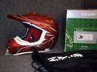 ZEUS 905A OFFROAD HELMET MATT RED ( RUSH )   MED.