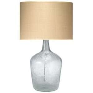  Medium Clear Glass Plum Jar Table Lamp