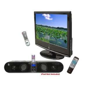  Pyle Super LCD HDTV & Sound Bar Package for Home/Office 