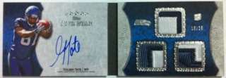 2010 Topps Five Star Autograph Triple Relic Book Golden Tate Card