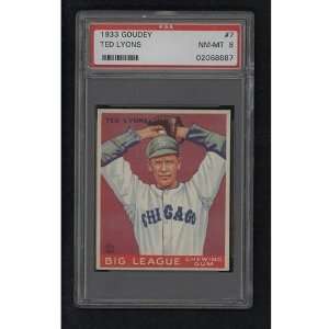  1933 Goudey 7 Ted Lyons PSA NM MT 8 Sports Collectibles