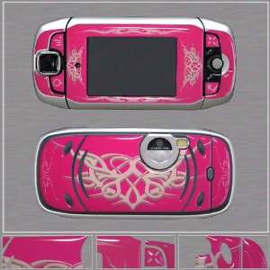  Sidekick 3 Hot Pink Heart Tribal Gel Skin M8209 