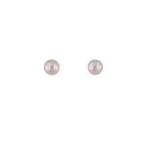   Yellow Gold 3MM Pearl Earrings with covered screwbacks (3mm) Jewelry