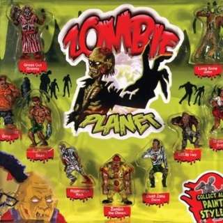 NEW Zombie Planet figurines Set of 9 Figures   Zombie the Clown, Surf 