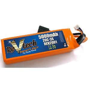    Revtech 5000mAh LiPo 11.1v, 3S, 20C, TRA Conn Toys & Games