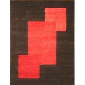   Rugs ARZ058CR 3x5 Arzu ARZ058 Charcoal Red 3x5 Contemporary Rug Home