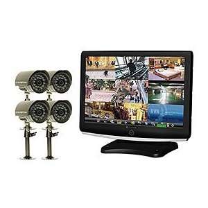   TFT LCD 500GB DVR System with 4 Night Vision Cameras