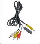 x5 7 Pin S Video 3.5mm Audio PC to TV 3RCA AV Cable 5Ft  