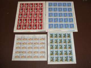 50 Different Complete Full Sheets Of Stamps  