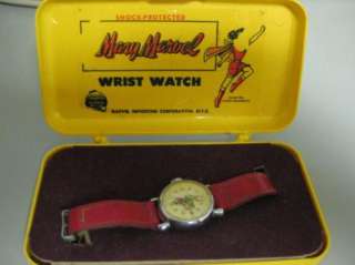 Vintage 1948 Fawcett Mary Marvel Watch New in Box RARE  