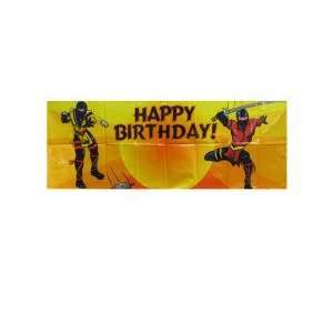  Personalized Ninja Birthday Banner   Small   Case of 24 