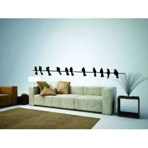  Removable Wall Decals  Birds on a wire long