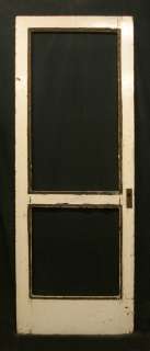 30x 80 Antique Exterior Entry Pine Screen Door Chamfered Larks 