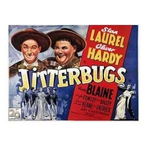  Jitterbugs   Laurel & Hardy   Vintage Movie Poster