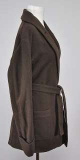 MM6 Martin Maison Margiela Wool Cashmere Single Button Belted Coat US 