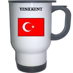  Turkey   YESILKENT White Stainless Steel Mug Everything 