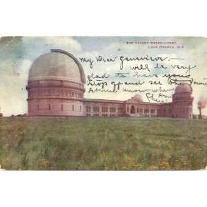  1906 Vintage Postcard The Yerkes Observatory   Lake Geneva 