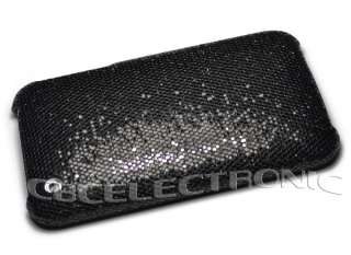 New Black color Bling Glister hard cases cover Skin for iphone 3g 3gs 