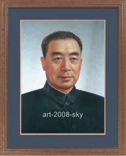   Oil painting Former Prime Minister of China En lai zhou 24x30
