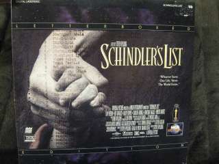 Schindlers List LASERDISC Spielberg LD Letterbox THX  