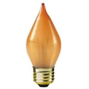 Litetronics LS 4716   25 Watt Light Bulb   C15   Amber Silk   6000 