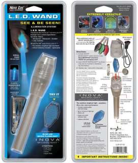 Nite Ize Blue LED Wand w/ Inova Microlight LLW 07 03 ML  