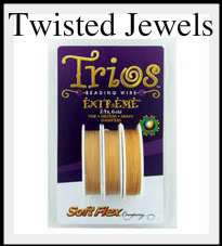 Soft Flex Trios Extreme 24K Gold Bead Wire 3 Sizes  
