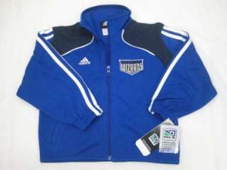 New Mls Soccer Kc Wizards Adidas Zip Jacket Kids S (4)  